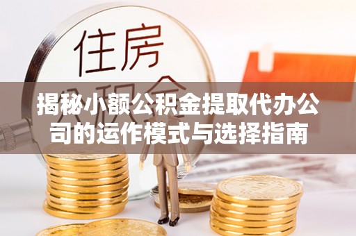城子河揭秘小额公积金提取代办公司的运作模式与选择指南