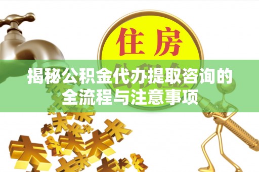 城子河揭秘公积金代办提取咨询的全流程与注意事项