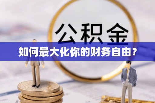 城子河如何最大化你的财务自由？