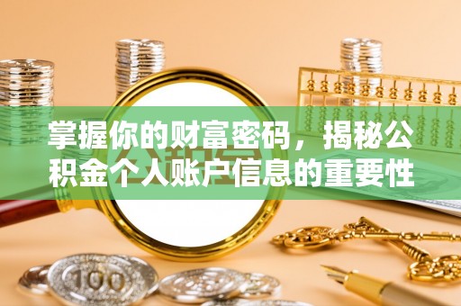 城子河掌握你的财富密码，揭秘公积金个人账户信息的重要性