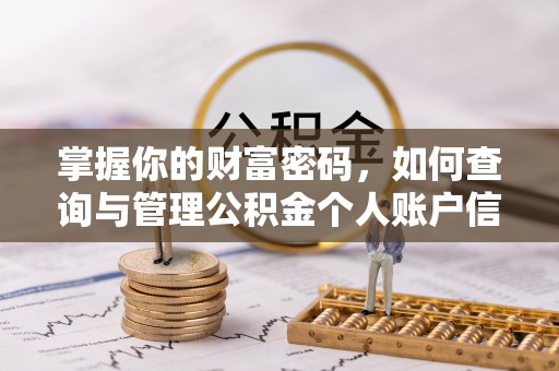 城子河掌握你的财富密码，如何查询与管理公积金个人账户信息