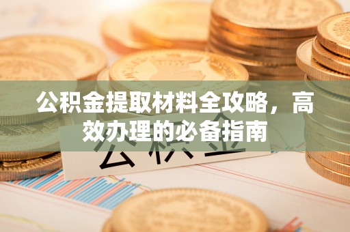 城子河公积金提取材料全攻略，高效办理的必备指南