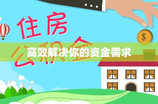 城子河高效解决你的资金需求