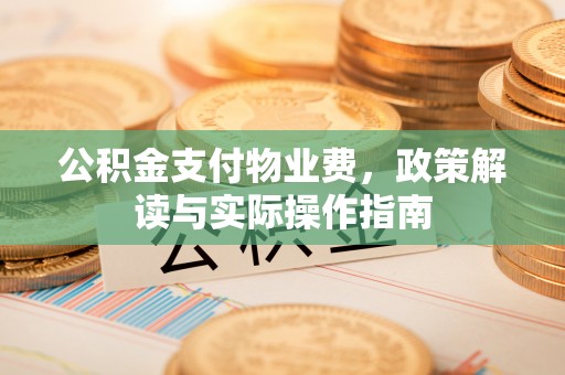 城子河公积金支付物业费，政策解读与实际操作指南