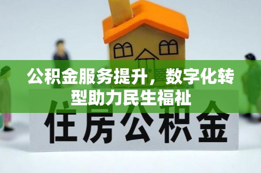 城子河公积金服务提升，数字化转型助力民生福祉