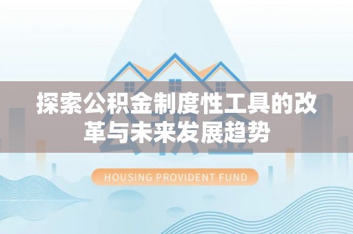城子河探索公积金制度性工具的改革与未来发展趋势
