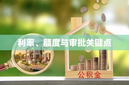 城子河利率、额度与审批关键点